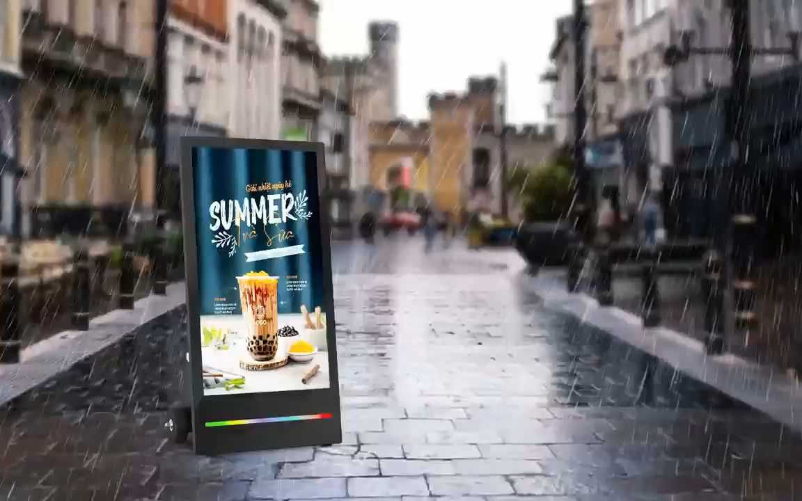 «Складная» мобильная рекламная машина