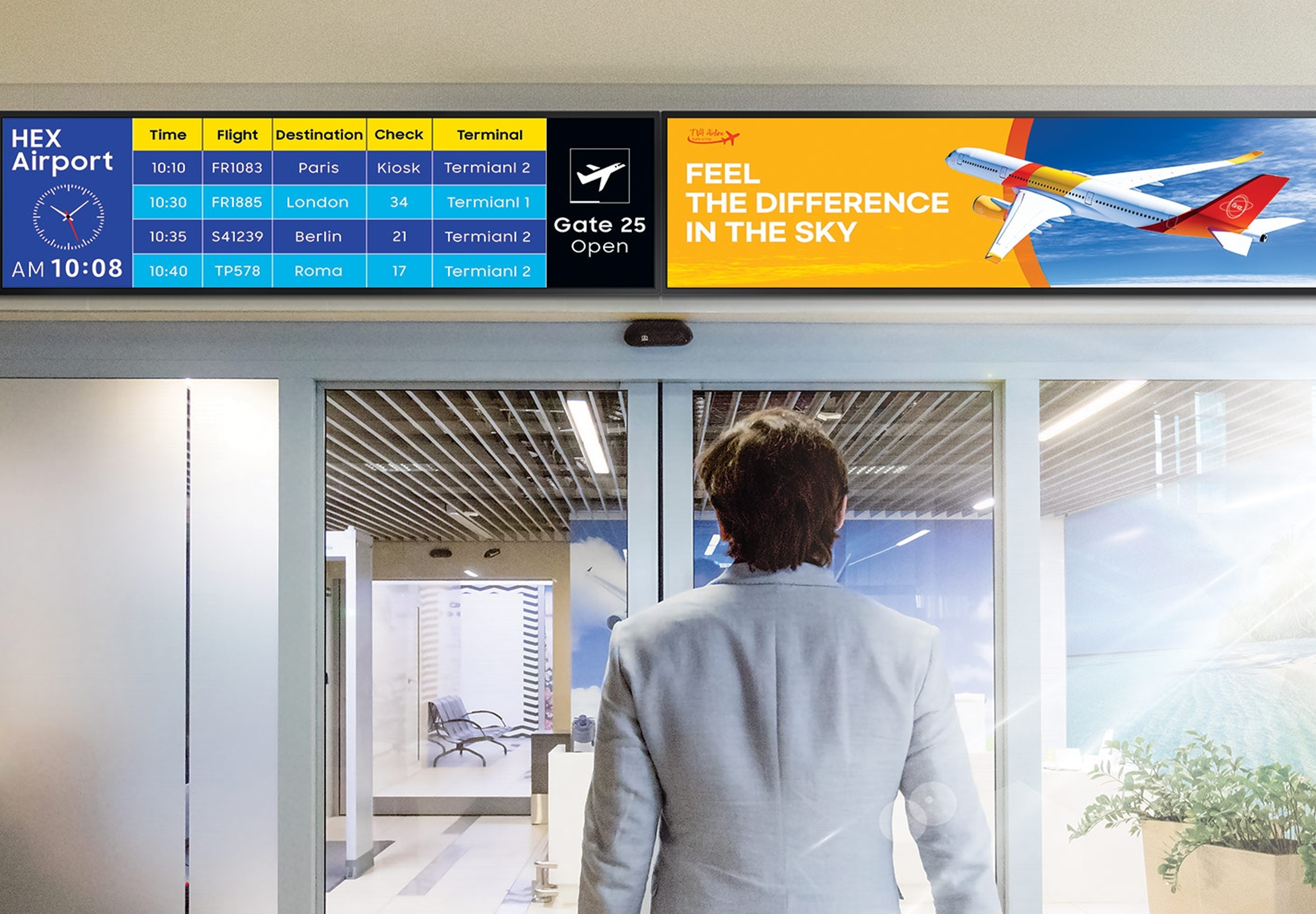 Ленточные ЖК-экраны для помещений: компактные цифровые вывески, совершающие революцию в современном бизнесе