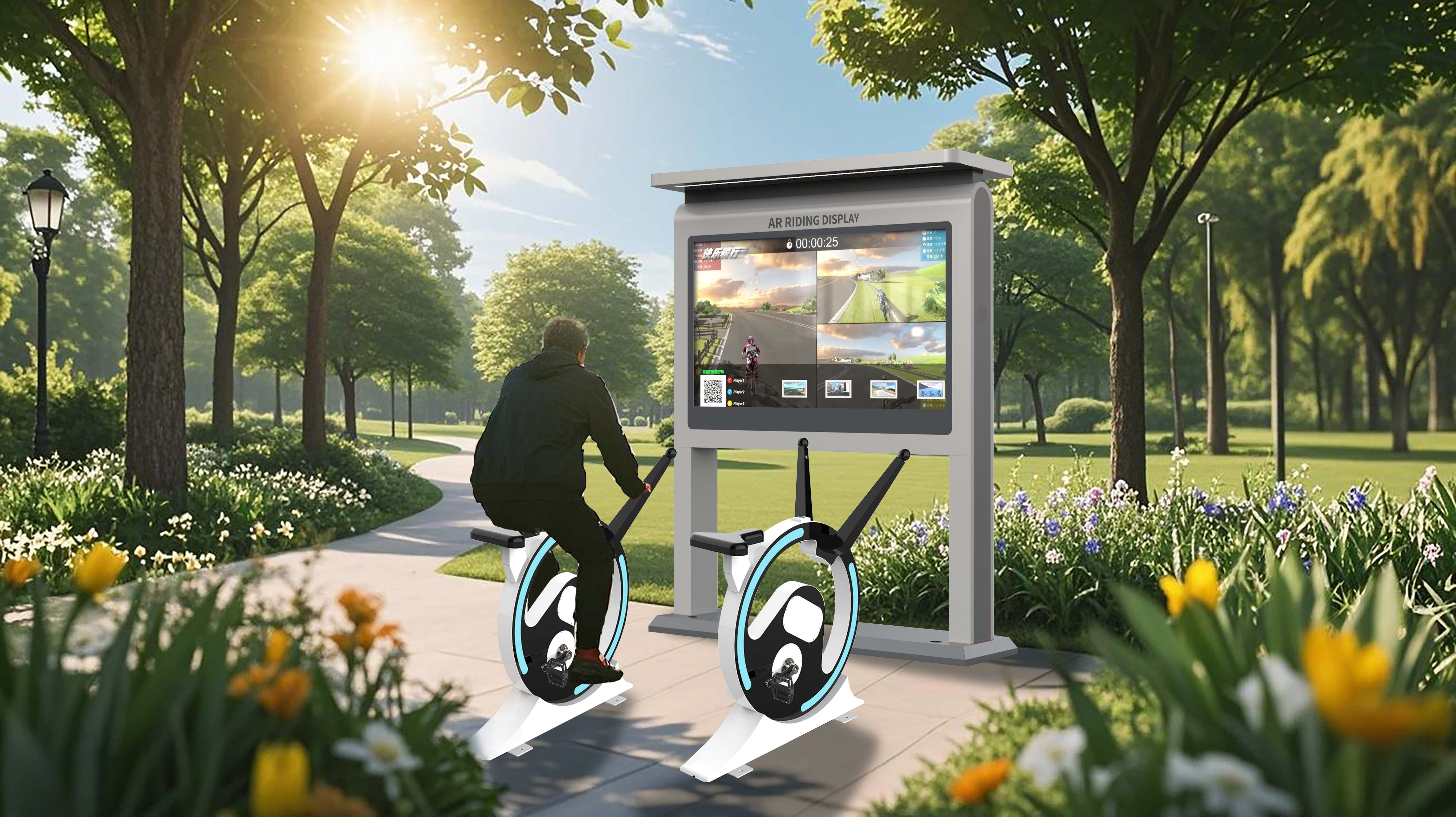 Устали от скучных тренировок? Как может ездить на велосипеде экрана AR революционизировать фитнес и веселье?