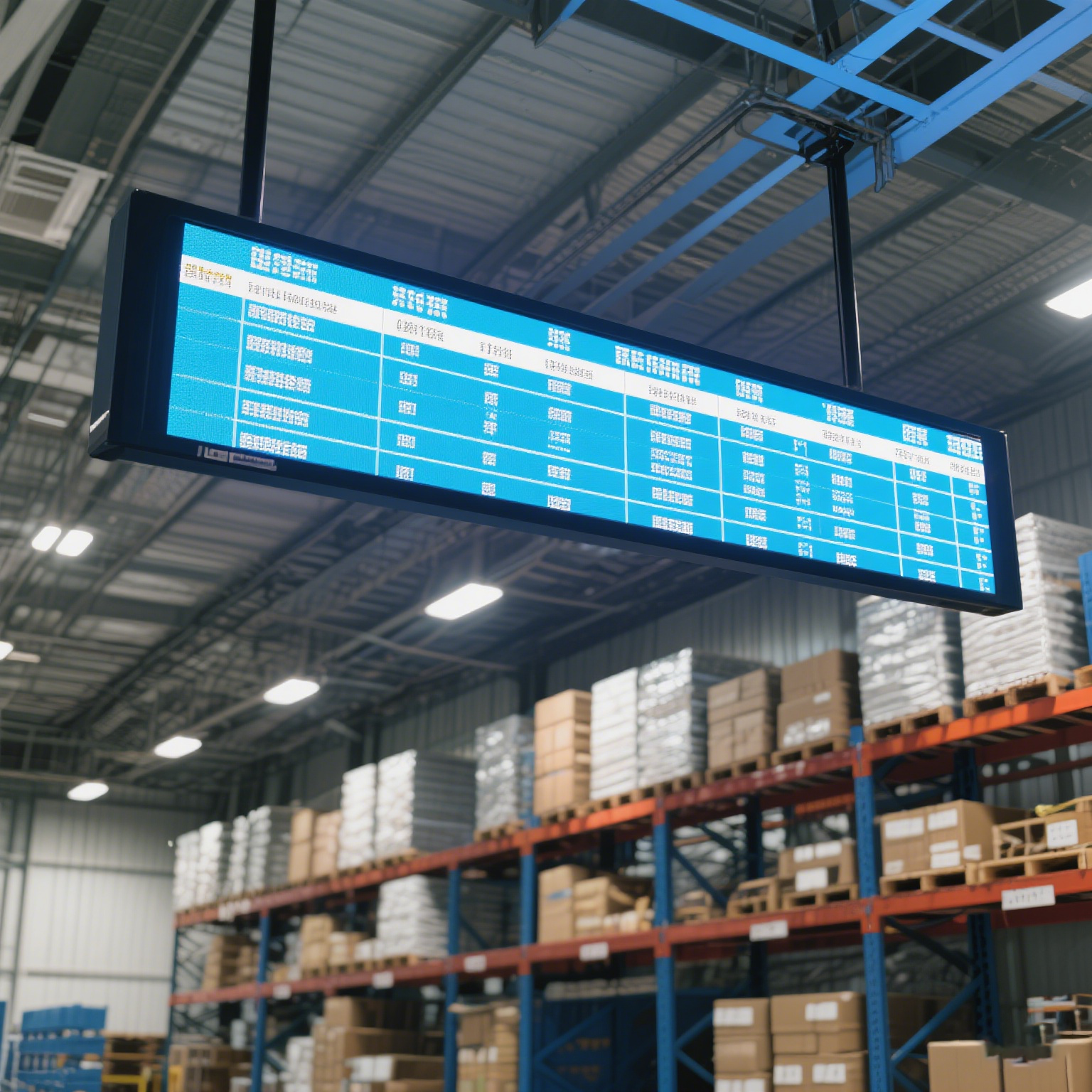 条形屏仓储应用