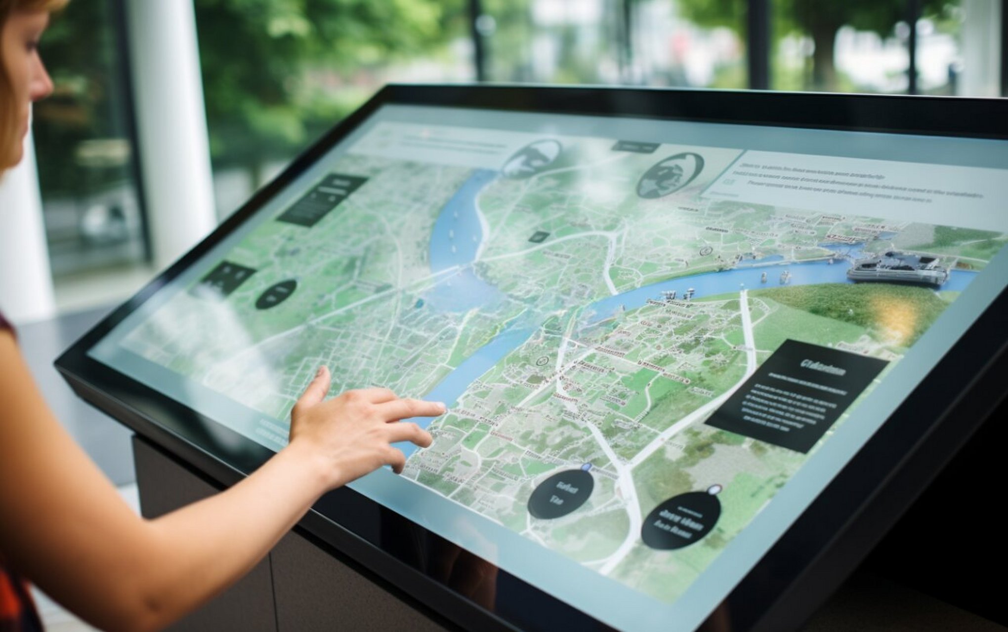 Интеллектуальный навигационный экран | Новое применение цифровых вывесок