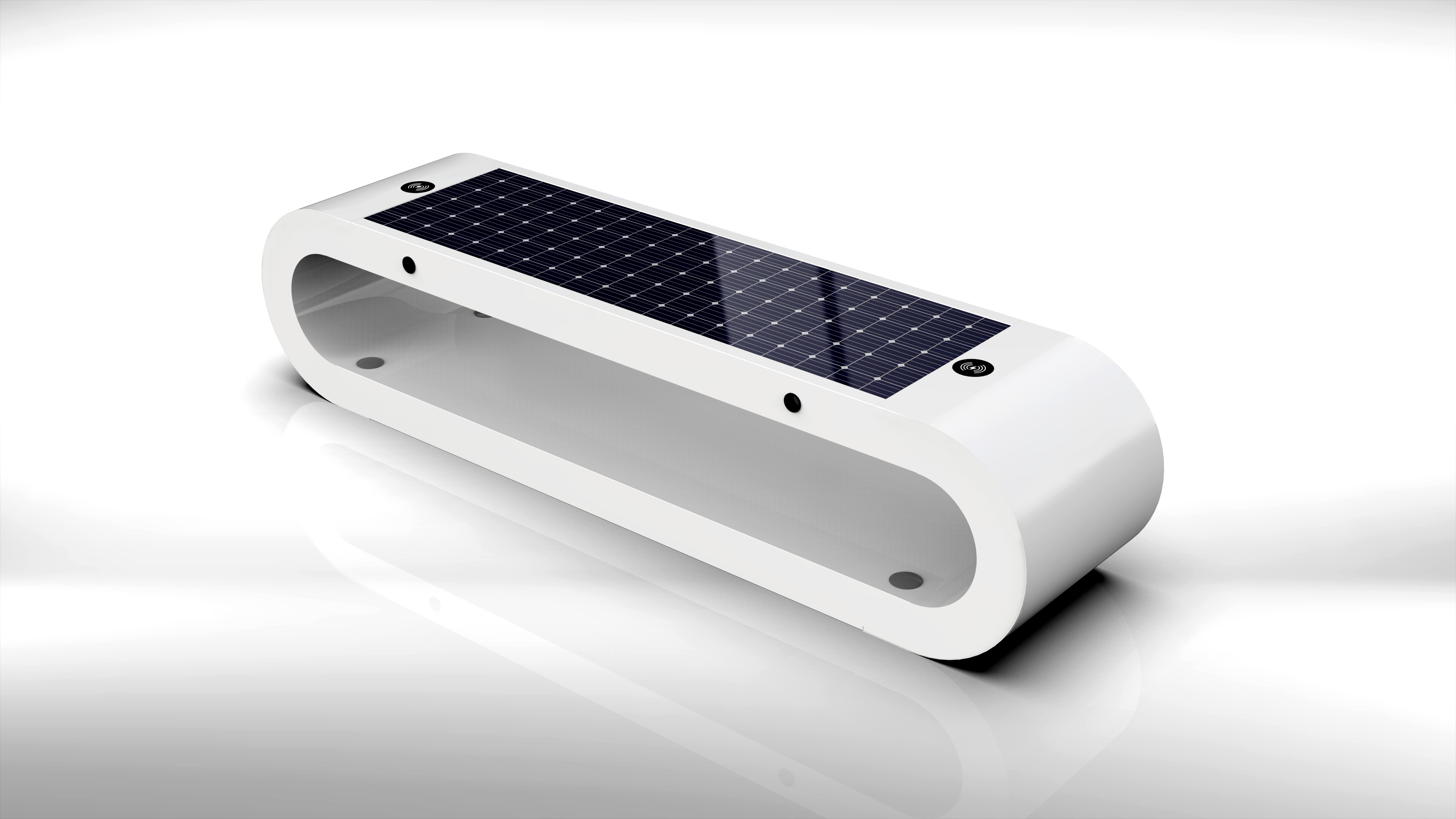 Интеллектуальные сиденья с солнечной батареей демонстрируют свой «технологичный стиль»